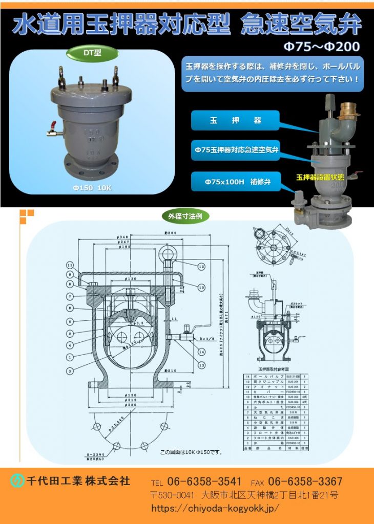 清水 急速空気弁 乙型 FCD製 235H浅埋設:7.5KF 全面粉体 乙型∴∴ 20 上水F付 カトラリー 黒 ナイフ 春秋 5P アクリル樹脂製 誕生日 米寿祝 ギフト プレゼント お茶会