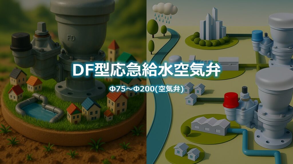 DF型応急給水空気弁Φ75~Φ200の製品PR画像です。