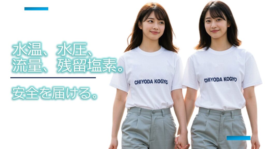 残留塩素濃度計付ULSONAクラウド流量計のPRイメージ画像です。