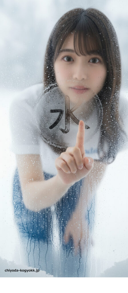 千代田工業（株）の製品PRキャラクターの女性です。