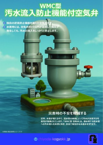 WMC型 汚水流入防止機能付空気弁カタログ　A4両面