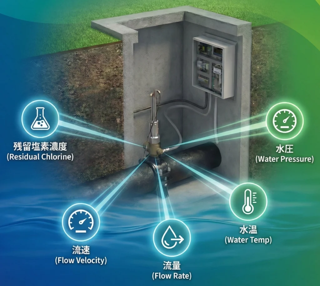 残留塩素濃度計付ULSONA流量計のPR画像です。