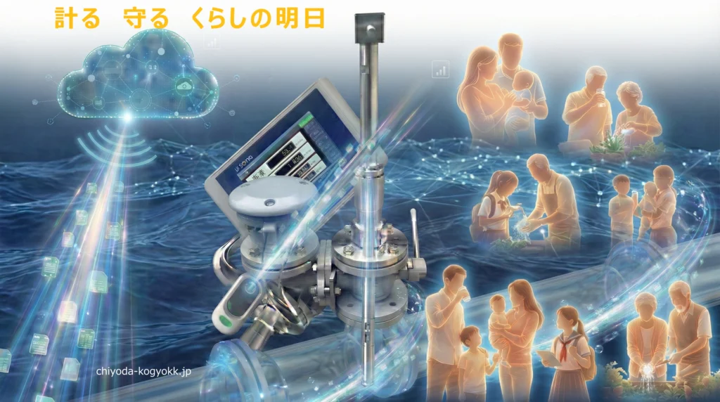 ライフラインを支える挿入式超音波流量計ULSONAのPR画像です。