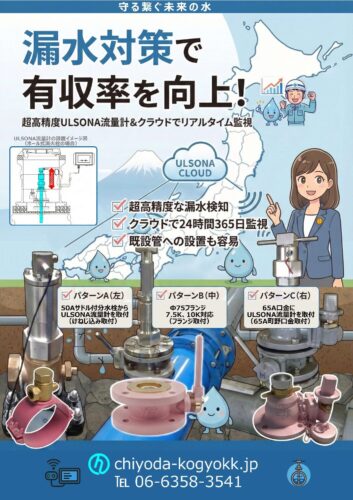 ULSONA流量計を活用した漏水対策 A4両面