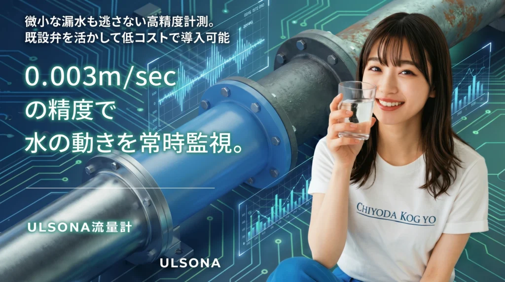 0.003m/secの高精度で水流を計測するULSONA流量計と千代田工業の担当者